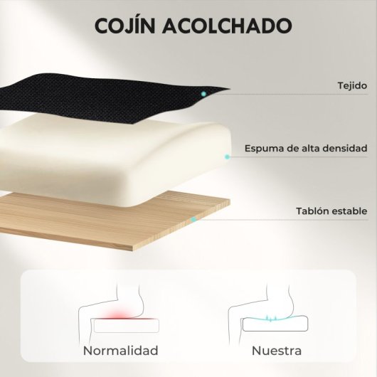 Vinsetto Silla De Oficina Con Altura Ajustable Respaldo Reclinable Gris Oscuro