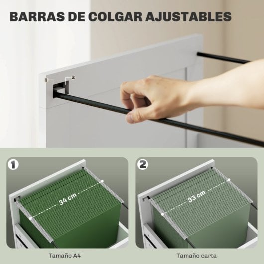 Homcom Escritorio Rústico 120x50 Cm Con 3 Cajones Blanco