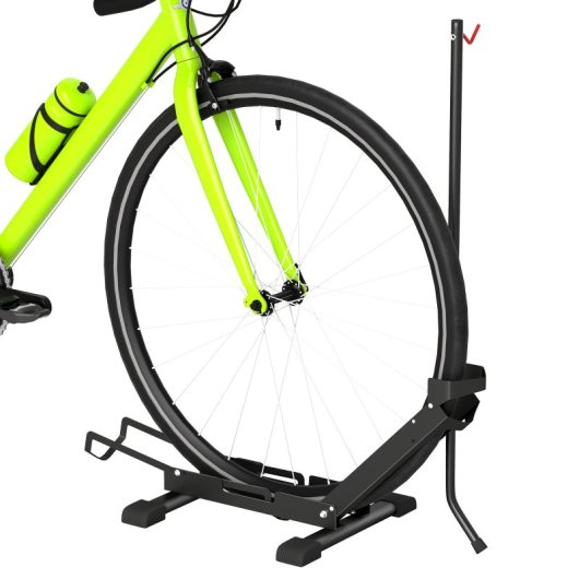 Sportnow Soporte Para Bicicletas De Suelo Plegable Portátil Altura Ajustable