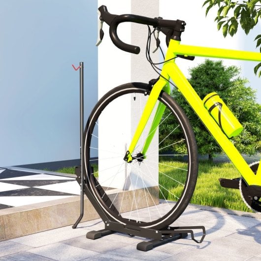 Sportnow Soporte Para Bicicletas De Suelo Plegable Portátil Altura Ajustable