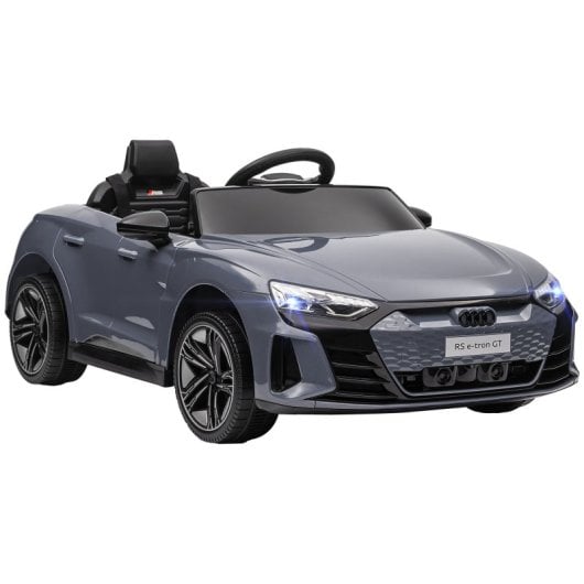 Homcom Coche Eléctrico Para Niños +3 Años Audi Rs E-tron Gt 103x58x41 Cm Gris