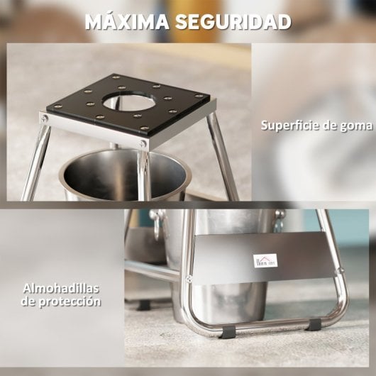 Homcom Caballete Tipo Soporte Elevador De Motocross Carga 500 Kg Desmontable