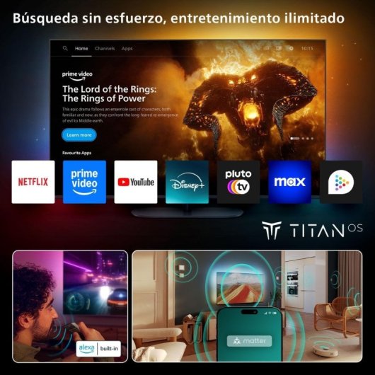 Philips OLED 65OLED770 65" 4K Ambilight Dolby Vision Titan OS + Philips TAB4000 Soundbar