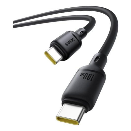 USB-C Kabel Baseus Silky Series 1m 100W Schnelllade Silikon Schwarz