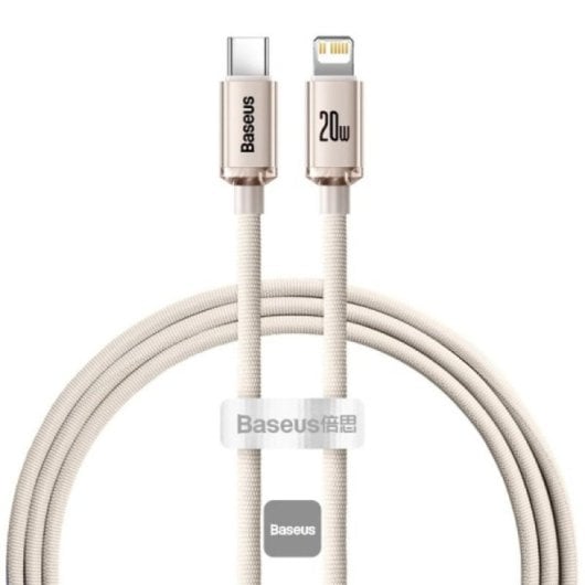 Cabo de dados e carregamento Baseus CAJY001304 Lightning para USB-C 1,2 m 20 W Rosa