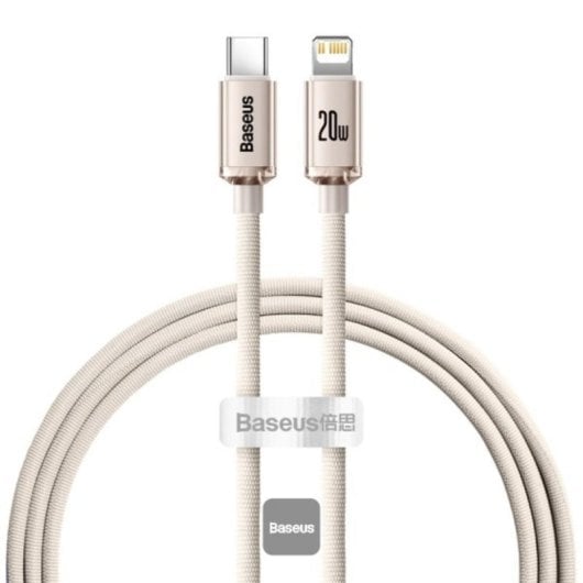 Cabo de dados e carregamento Baseus CAJY001304 Lightning para USB-C 1,2 m 20 W Rosa