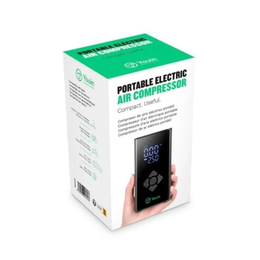Compresor de aire Youin MA1022 Portátil 2000 mAh USB-C Linterna 150 PSI