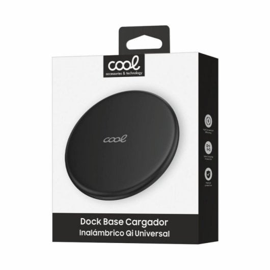 Base de carga inalámbrica Qi Universal Carga rápida Tipo-C hasta 15W ABS 97mm