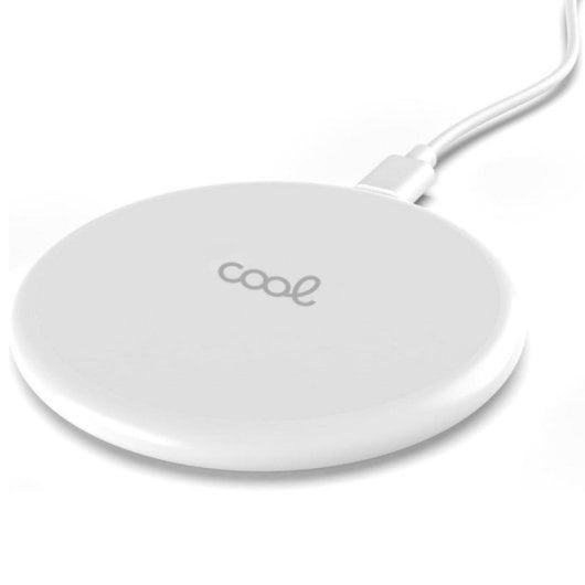 Base de carga inalámbrica Qi Universal carga rápida 15W USB-C ABS negra