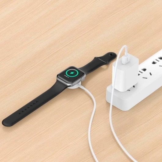 Cable carga magnética COOL Apple Watch Series 1-10 SE Ultra USB blanco