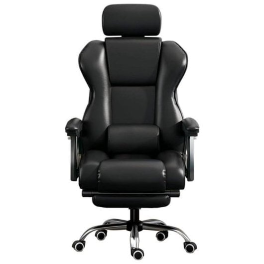 Silla Oficina COOL Board Gama Office Ergonomica Cuero Sintetico Negro Reclinable 180º