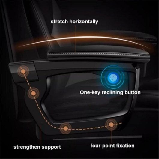 Silla Oficina COOL Board Gama Office Ergonomica Cuero Sintetico Negro Reclinable 180º