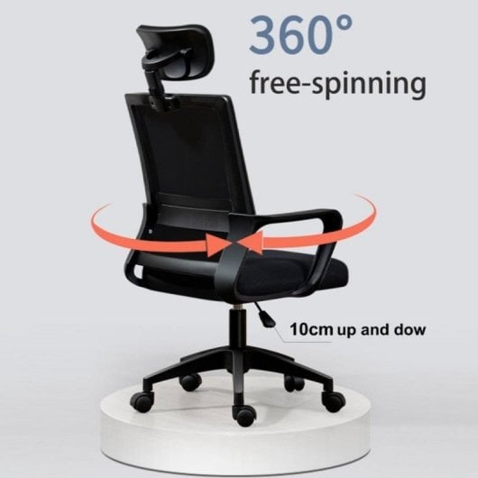Sillón Oficina COOL Basic Ergonomía AIR Reposabrazos Pistón 150 kg Giratorio