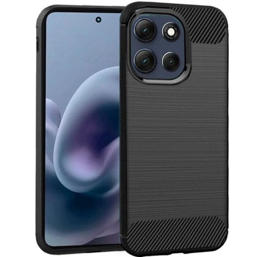 Capa para Smartphone Efeito Carbono Esquinas Reforçadas Anti-Impressões Antiderrapante