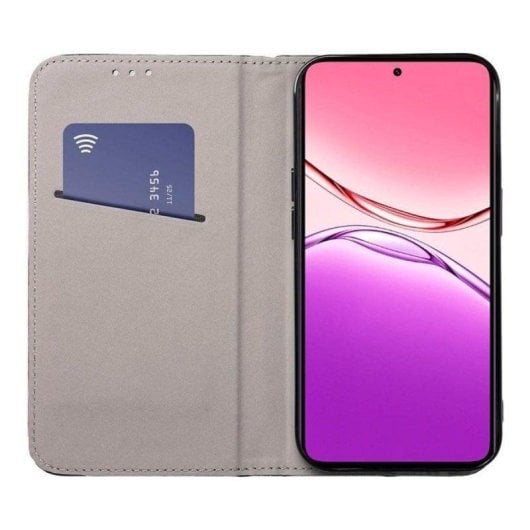 Custodia per cellulare Cool Flip Cover Libro Similpelle TPU Burgundy per OPPO A5/A5m