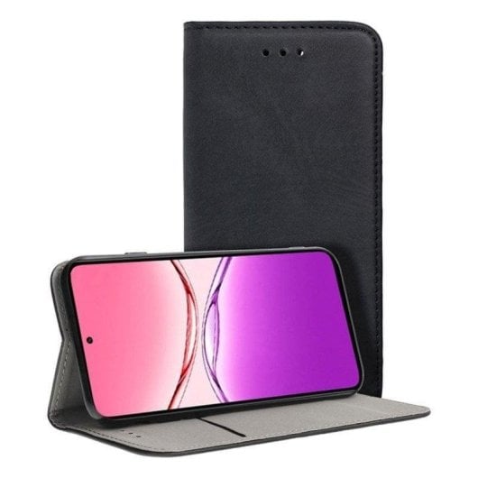 Coque pour mobile Cool Flip Cover Polyskin Résistante TPU Livre Noir pour OPPO A5 4G/5G/A5m