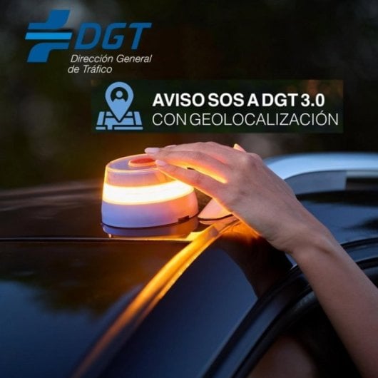 Luz de Emergencia V16 COOL Safetytech Baliza Conectada Geolocalizada DGT 360º 1KM