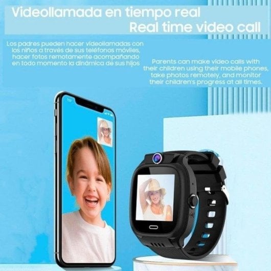 Smartwatch COOL Kids GPS Nano SIM IP67 videollamadas localización y botón SOS Negro