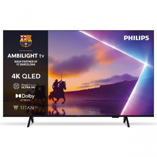 TV Philips QLED 55PUS8400 55" 4K UltraHD Ambilight Smart TV Dolby Atmos Titan OS
