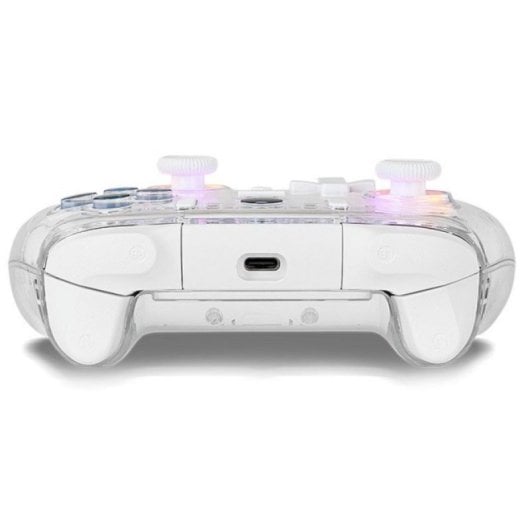 Controller Krom Krystal Wireless Bluetooth v5.0 Trasparente RGB PC Switch Android