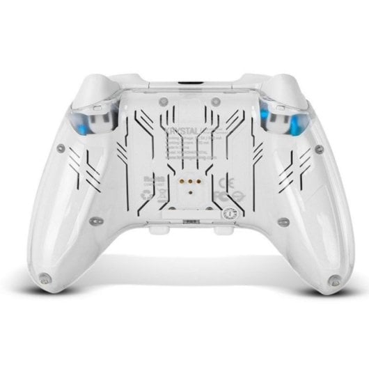 Controller Krom Krystal Wireless Bluetooth v5.0 Trasparente RGB PC Switch Android