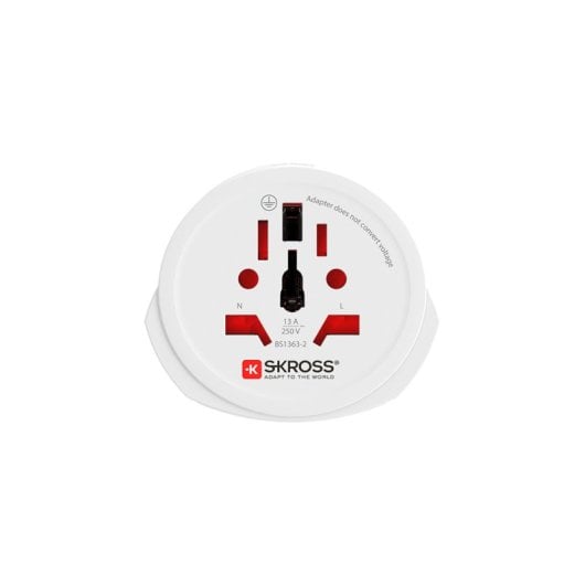 Skross 1500211-E Adaptador de Viagem Universal para Europa