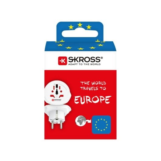 Skross 1500211-E Adaptador de Viagem Universal para Europa
