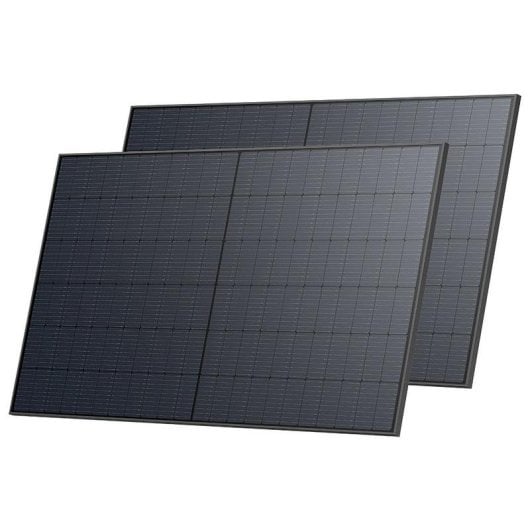 Panneau Solaire EcoFlow 520W – Bifacial – Kit 2 unités – IP68 – Cadre aluminium