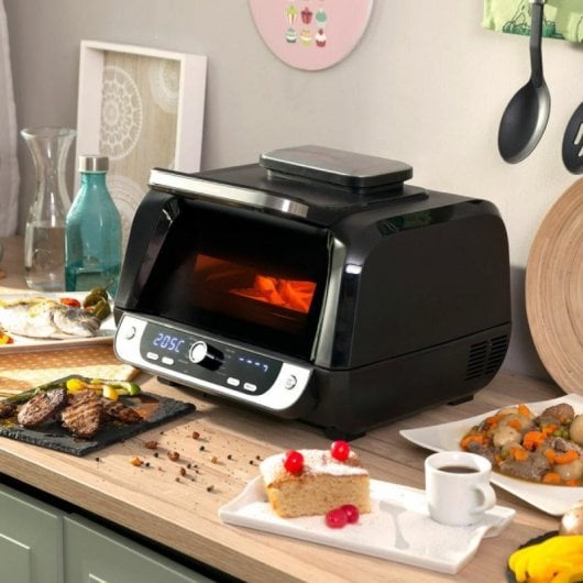 Freidora de aire InnovaGoods Fryinn 12-in-1 6L 3400W con grill, accesorios y recetario