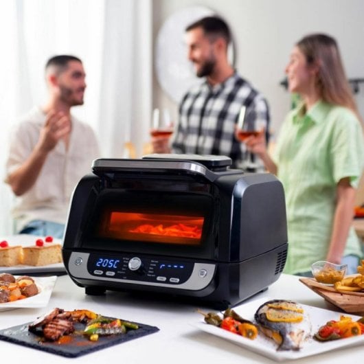 Freidora de aire InnovaGoods Fryinn 12-in-1 6L 3400W con grill, accesorios y recetario
