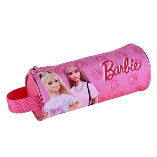 Astuccio rotondo Barbie Fashion. Interno completamente foderato e personalizzato.