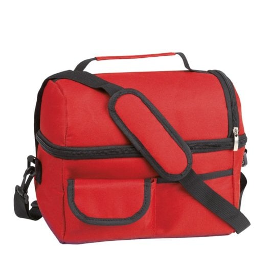 Borsa termica Bemel All-Terrain realizzata in resistente poliestere 600D con numerose tasche. Interno isolato con finitura in alluminio.