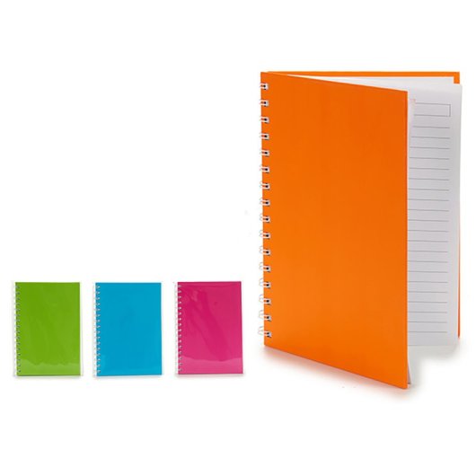 Confezione da 9 quaderni A5 con copertina rigida in 4 colori vivaci assortiti