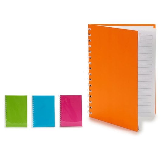Confezione da 9 quaderni A5 con copertina rigida in 4 colori vivaci assortiti