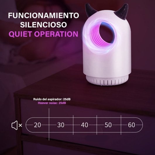 Elektrische Mückenfalle JX-688, mit 365-nm-LED-Licht, leisem Staubsauger und Tank.