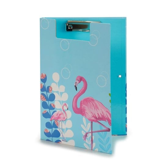 Pack 4 Carpetas Con Pinza Y Goma A4 Flamencos S4