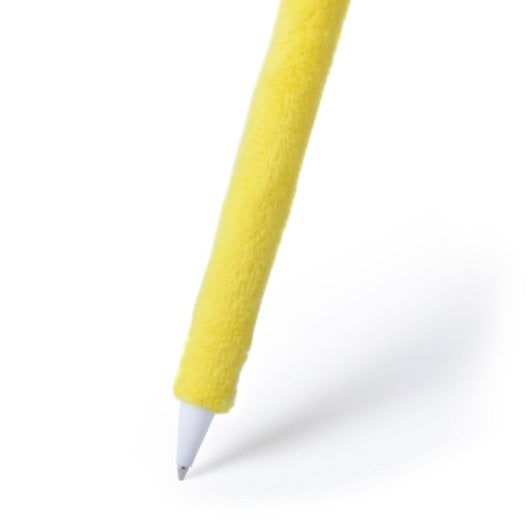 Penna di peluche Emoji natalizia con occhiali da sole.