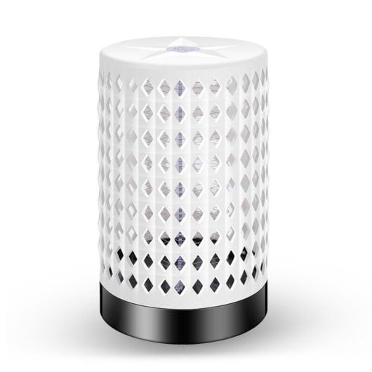 Elektrische Mückenfalle mit LED-Licht. Tötet Mücken mit Stromschlag. Externes Sicherheitsnetz.