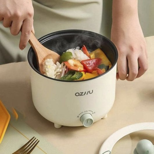 Pentola elettrica multifunzione: riso, padella, pentola calda... Controllo della temperatura antiaderente.