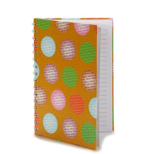 Lot de 4 cahiers à couverture rigide A5, cercles, assortiment 4