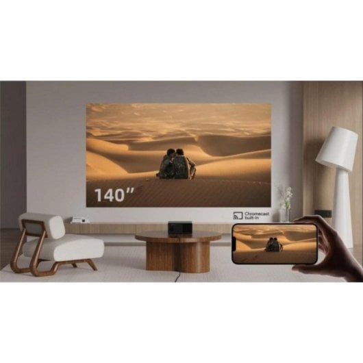 Projetor Wanbo X5 Pro FullHD 1100 Lúmenes 140" Lâmpada LCD Google TV Smart