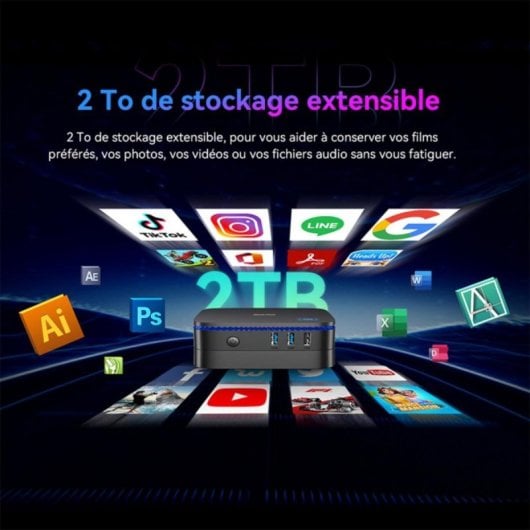 PC de bureau Blackview MP60 Intel Twin Lake N150 16GB DDR4 512GB SSD Windows 11