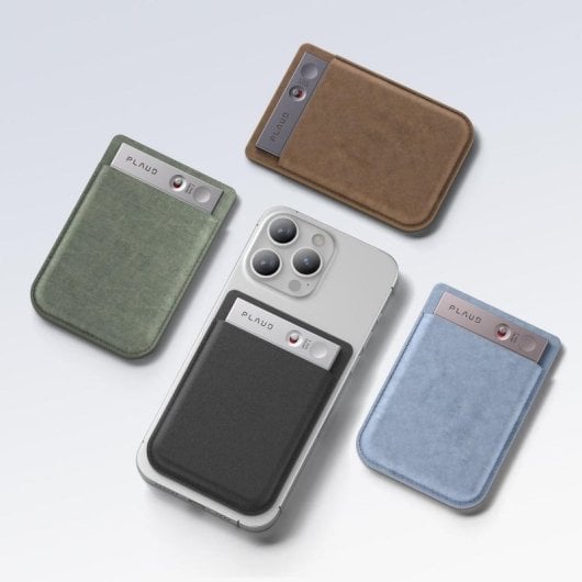 Estuche Plaud Note Case Marrón Piel Magnético Resistente al Agua MagSafe