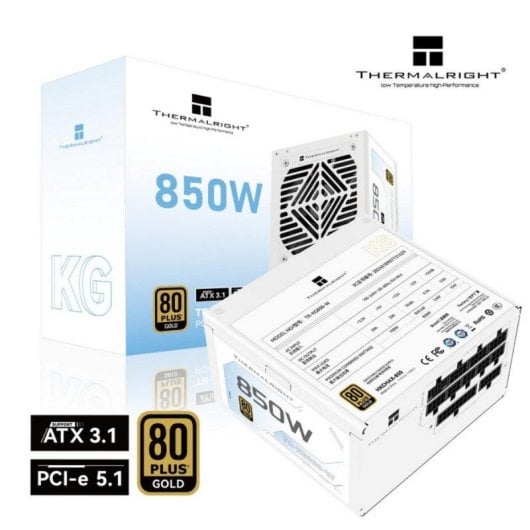 Fonte di Alimentazione Thermalright 850W 80 Plus Gold KG-850-W Full-Modular Protezioni Avanzate
