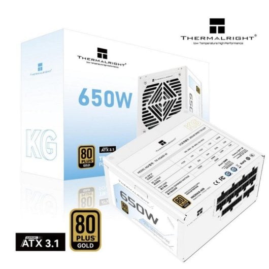 Fuente de Alimentación Thermalright 650W 80 Plus Gold KG-650-W Full-Modular Protecciones avanzadas