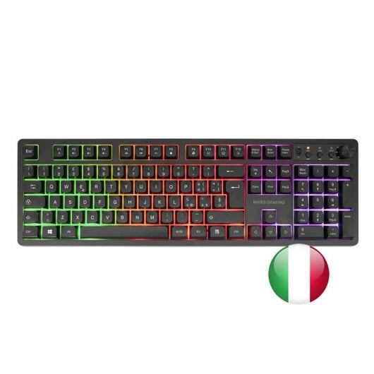 Mars Gaming MCPWX Combo Gaming Sem Fios Teclado FRGB + Rato RGB + Tapete Preto (IT)