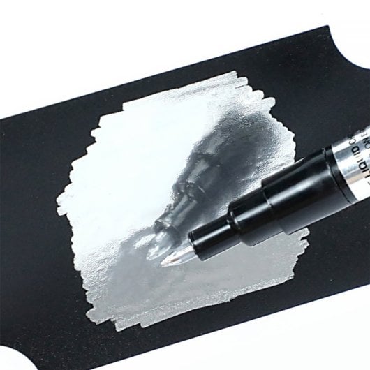 1,0 mm flüssiger Chrom-Metallic-Spiegelmarker. Wasser- und lichtbeständig.