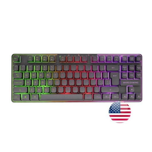 Mars Gaming Mcpwtkl Wireless Gaming Combo Tkl Frgb Tastiera RGB Mouse Pad Nero Inglese Stati Uniti