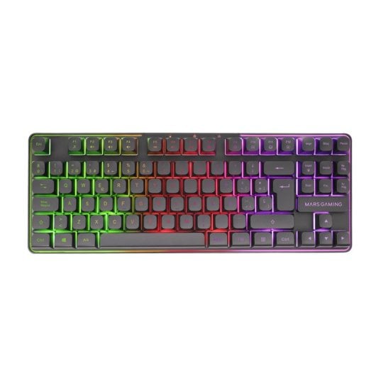 Mars Gaming MCPWTKL Combo Gaming Sem Fios Teclado TKL FRGB + Rato RGB + Tapete Preto (ES)