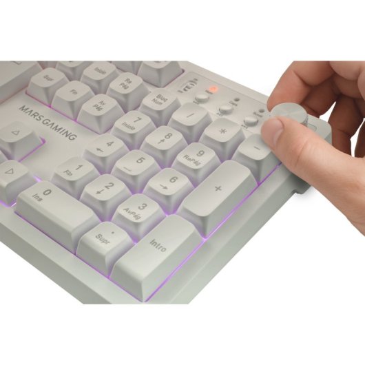 Mars Gaming Mcpwx Combo Gaming Inalámbrico Teclado Frgb Ratón Rgb Alfombrilla Blanco Portugués